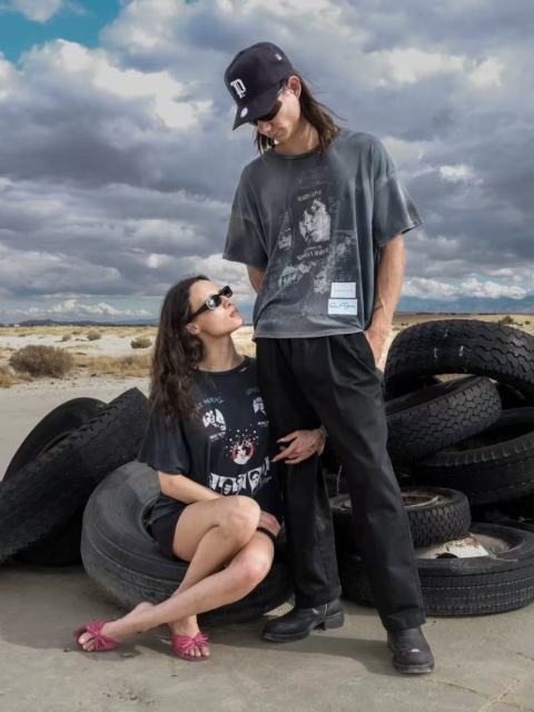 ERD Enfants Riches Déprimés Madstone Norman Mailer Vintage Distressed Hole T-Shirt