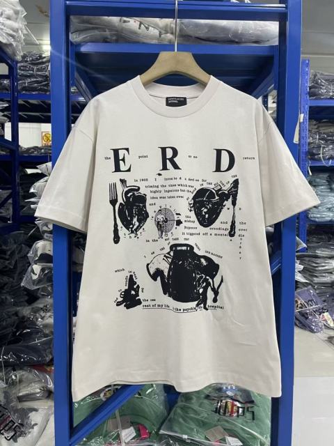ERD Enfants Riches Déprimés My Role In The War Back Large Circle Print Vintage Off White Tee