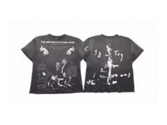 ERD Enfants Riches Déprimés Charlie Vintage Washed Black Graphic Tee Double Sided Print Distressed T-Shirt
