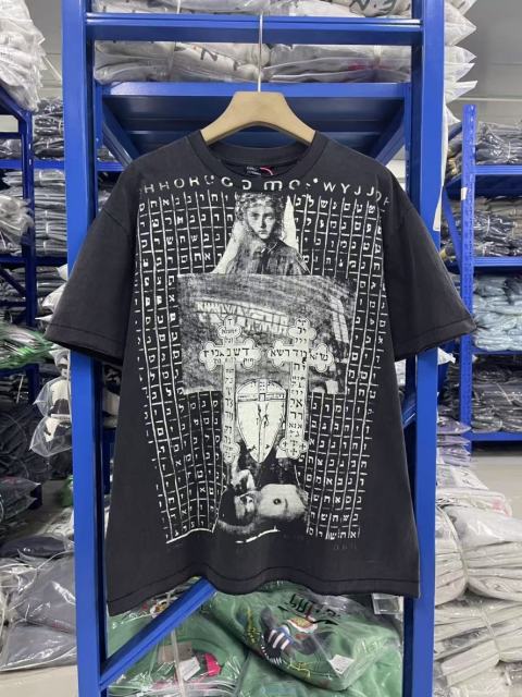 ERD Enfants Riches Déprimés Hebrew Cross Religious Vintage Washed Tee