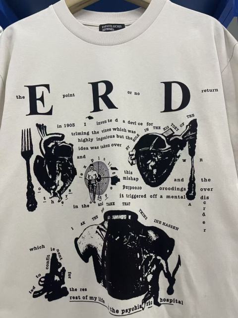 ERD Enfants Riches Déprimés My Role In The War Back Large Circle Print Vintage Off White Tee