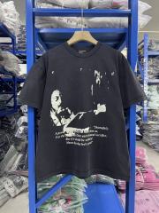 ERD Enfants Riches Déprimés Broken Figure Quote Text Vintage Acid Black T-Shirt