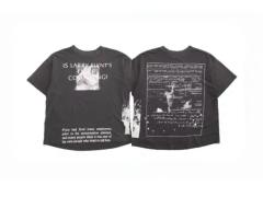 ERD Enfants Riches Déprimés Larry Flynt News Document Dual Print Grunge Black Tee