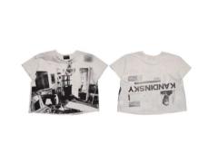 ERD Enfants Riches Déprimés Kandinsky Studio Photo Double Sided Cropped Vintage Washed Tee