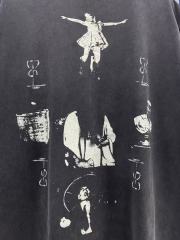 ERD Enfants Riches Déprimés Spiritualists And Mediums Acid Washed Black T-Shirt