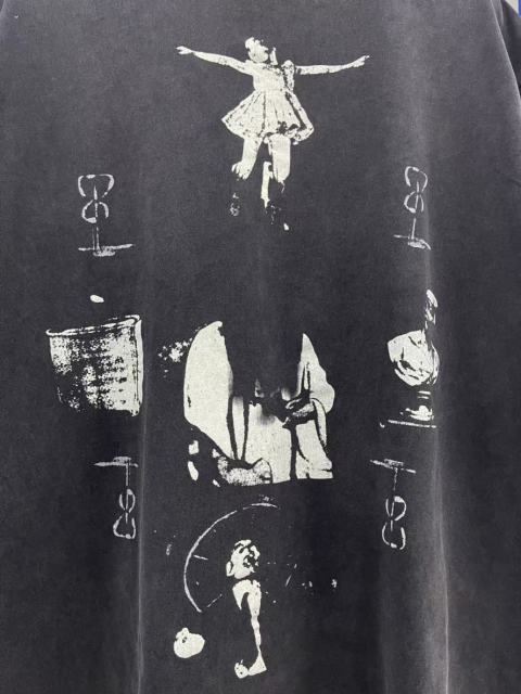 ERD Enfants Riches Déprimés Spiritualists And Mediums Acid Washed Black T-Shirt