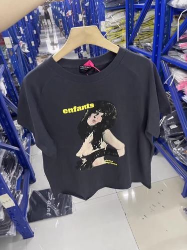 ERD Enfants Riches Déprimés Woman Portrait Raglan Sleeve Vintage Black Tee