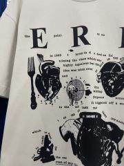 ERD Enfants Riches Déprimés My Role In The War Back Large Circle Print Vintage Off White Tee