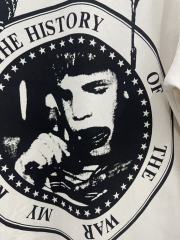 ERD Enfants Riches Déprimés My Role In The War Back Large Circle Print Vintage Off White Tee