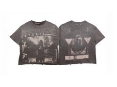 ERD Enfants Riches Déprimés Charlie Vintage Washed Black Graphic Tee Double Sided Print Distressed T-Shirt