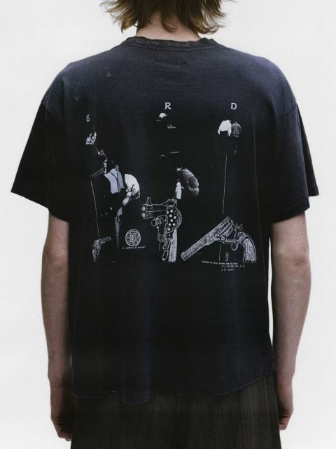 ERD Enfants Riches Déprimés Psychothérapie de l'adolescent French Text Portrait Washed Black Tee