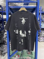 ERD Enfants Riches Déprimés Spiritualists And Mediums Acid Washed Black T-Shirt