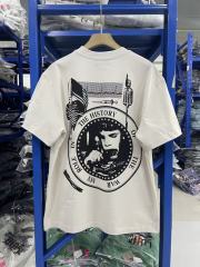 ERD Enfants Riches Déprimés My Role In The War Back Large Circle Print Vintage Off White Tee
