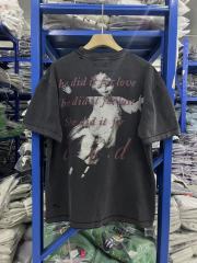 ERD Enfants Riches Déprimés APM SKT Crown Bell Distressed Washed Black Vintage T-Shirt