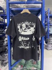 ERD Enfants Riches Déprimés French Vintage Town Print Washed Black Distressed T-Shirt