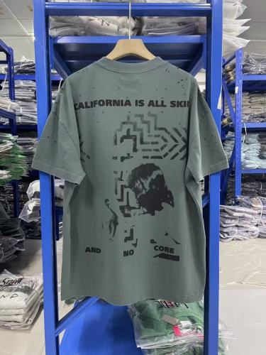 ERD Enfants Riches Déprimés Reference To The Reverend Vintage Distressed Sage Green T-Shirt