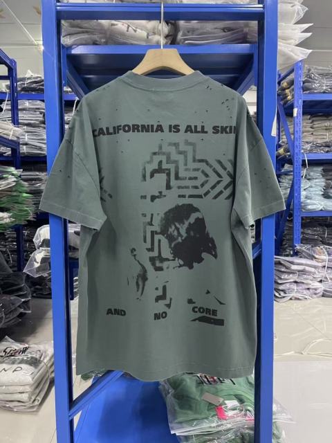 ERD Enfants Riches Déprimés Reference To The Reverend Vintage Distressed Sage Green T-Shirt
