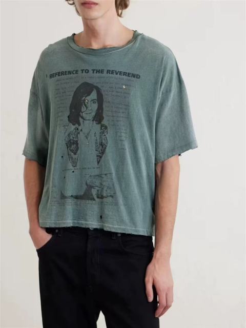 ERD Enfants Riches Déprimés Reference To The Reverend Vintage Distressed Sage Green T-Shirt
