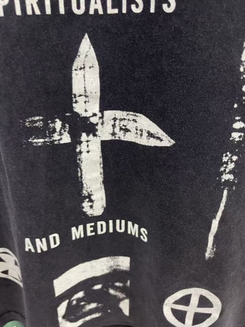 ERD Enfants Riches Déprimés Spiritualists And Mediums Acid Washed Black T-Shirt