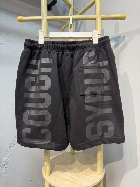 Front Horizontal Text Back Vertical Big Letter Sweat Shorts 2 colors 29356463