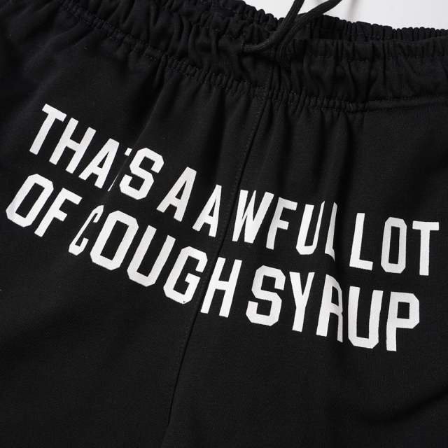 Front Horizontal Text Back Vertical Big Letter Sweat Shorts 2 colors 29356463
