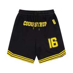 Letter Number 16 Side Vertical Split Dual Sided Graphic Striped Hem Loose Athletic Mesh Shorts Print Shorts 4 colors 29355952