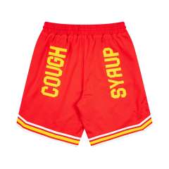 Letter Number 16 Side Vertical Split Dual Sided Graphic Striped Hem Loose Athletic Mesh Shorts Print Shorts 4 colors 29355952