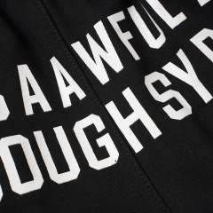 Front Horizontal Text Back Vertical Big Letter Sweat Shorts 2 colors 29356463