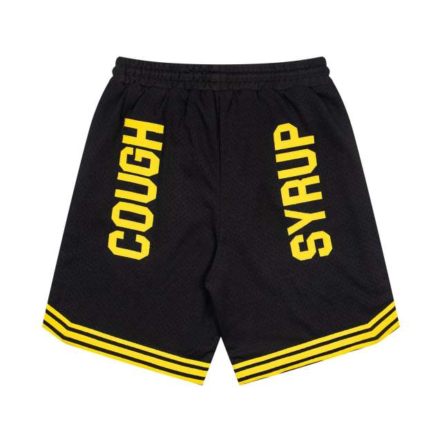 Letter Number 16 Side Vertical Split Dual Sided Graphic Striped Hem Loose Athletic Mesh Shorts Print Shorts 4 colors 29355952