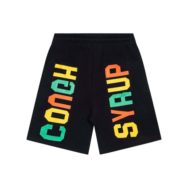 Reggae Color Block Letter Print Shorts 29035358