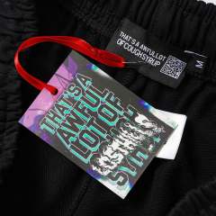 Front Horizontal Text Back Vertical Big Letter Sweat Shorts 2 colors 29356463