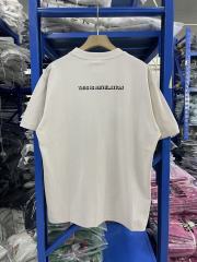 Saint Michael Saint Cream Big Saint Logo Oversized Basic T-Shirt