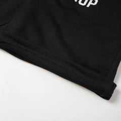 Front Horizontal Text Back Vertical Big Letter Sweat Shorts 2 colors 29356463