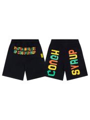 Reggae Color Block Letter Print Shorts 29035358