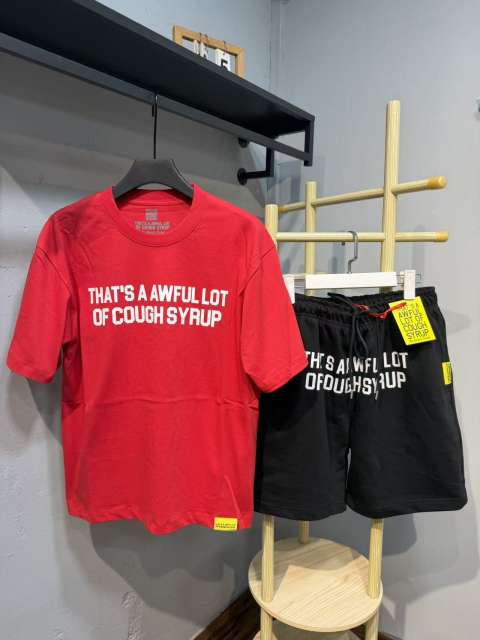 Anime Character Letter Print T-Shirt & Shorts Casual Streetwear Set 21 colors 29288563