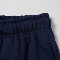Front Gradient Red Letter Print Elastic Drawstring Loose Cotton Sweat Shorts 29356452