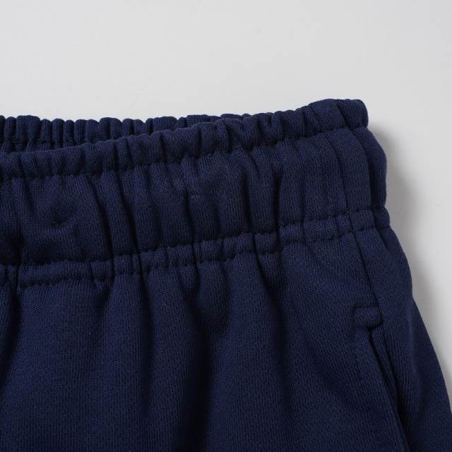 Front Gradient Red Letter Print Elastic Drawstring Loose Cotton Sweat Shorts 29356452