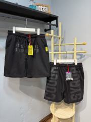 Front Horizontal Text Back Vertical Big Letter Sweat Shorts 2 colors 29356463
