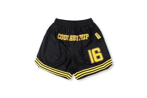 Vintage Athletic Front Letter Number Back Vertical Split Letter Oversized Mesh Basketball Shorts 29356465