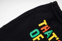 Reggae Color Block Letter Print Shorts 29035358