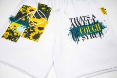 Bright Sunflower Print Shorts 29035359