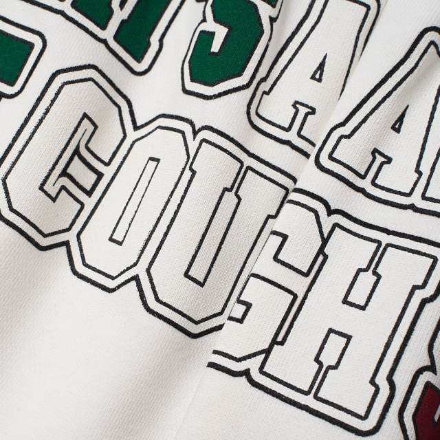 Side Red Green Blot Tie Dye Panel Front Bold Outline Text Back Large Vertical Letter Print Shorts 2 colors 29355958