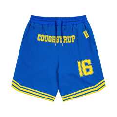 Letter Number 16 Side Vertical Split Dual Sided Graphic Striped Hem Loose Athletic Mesh Shorts Print Shorts 4 colors 29355952