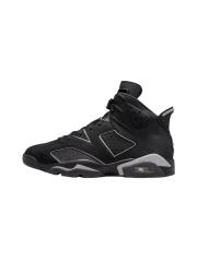 Copy [plus-size shoes] Air Jordαn 6's Air Cushion Shock Absorbing Black Grey Outline High Top Basketball Sneakers 29322801