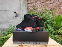 [plus-size shoes] Air Jordαn 6's Infrared Air Cushion Black Infrared Red High Top Basketball Sneakers 29322901
