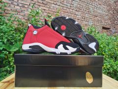 [plus-size shoes] Air Jordαn 14 Retro Gym Red Bulls Men's Black and Red Mid-Top Vintage Basketball Shoes 29323034