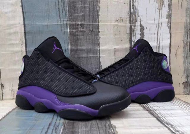 [plus-size shoes] Air Jordαn 13 Retro OG Classic Black Court Purple Shock Absorbing Basketball Shoes 29323965