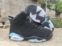 [plus-size shoes] Air Jordαn 6's Retro Classic Street Style Breathable Perforated Black UNC Blue Transparent Outsole Casual Sports Shoes 29322768