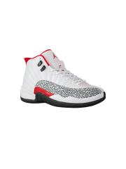 [plus-size shoes] Air Jordαn 12  Retro White Red Elephant Print Pebbled Leather Shock Absorbing High Top Basketball Shoes 29284080