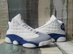 [plus-size shoes] Air @j13 Retro  French Blue  Men's French Blue Mid-Top Vintage Basketball Shoes 29323967